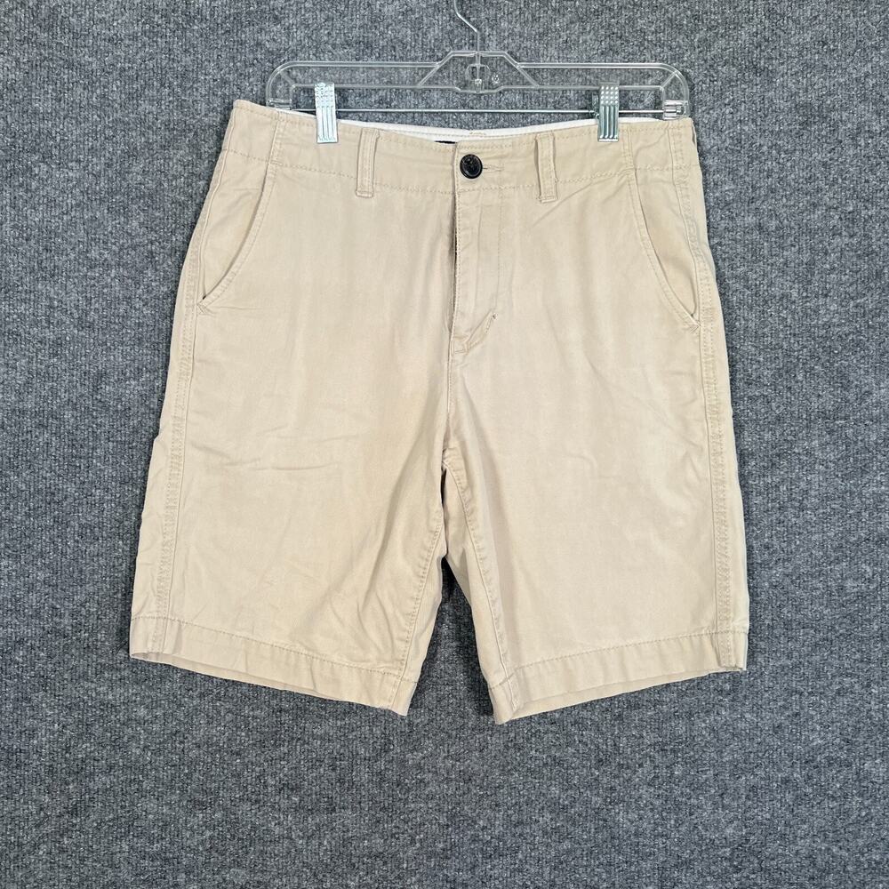American Eagle Shorts Mens 28‎ Beige Chinos Classic Fit Y2K Flat Front Casual
